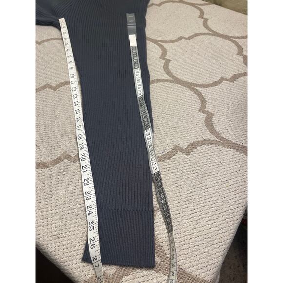 Calvin Klein Jeans Soft Ribbed Knit Joggers & mockneck top gray SET, size M, NWT - Picture 9 of 11